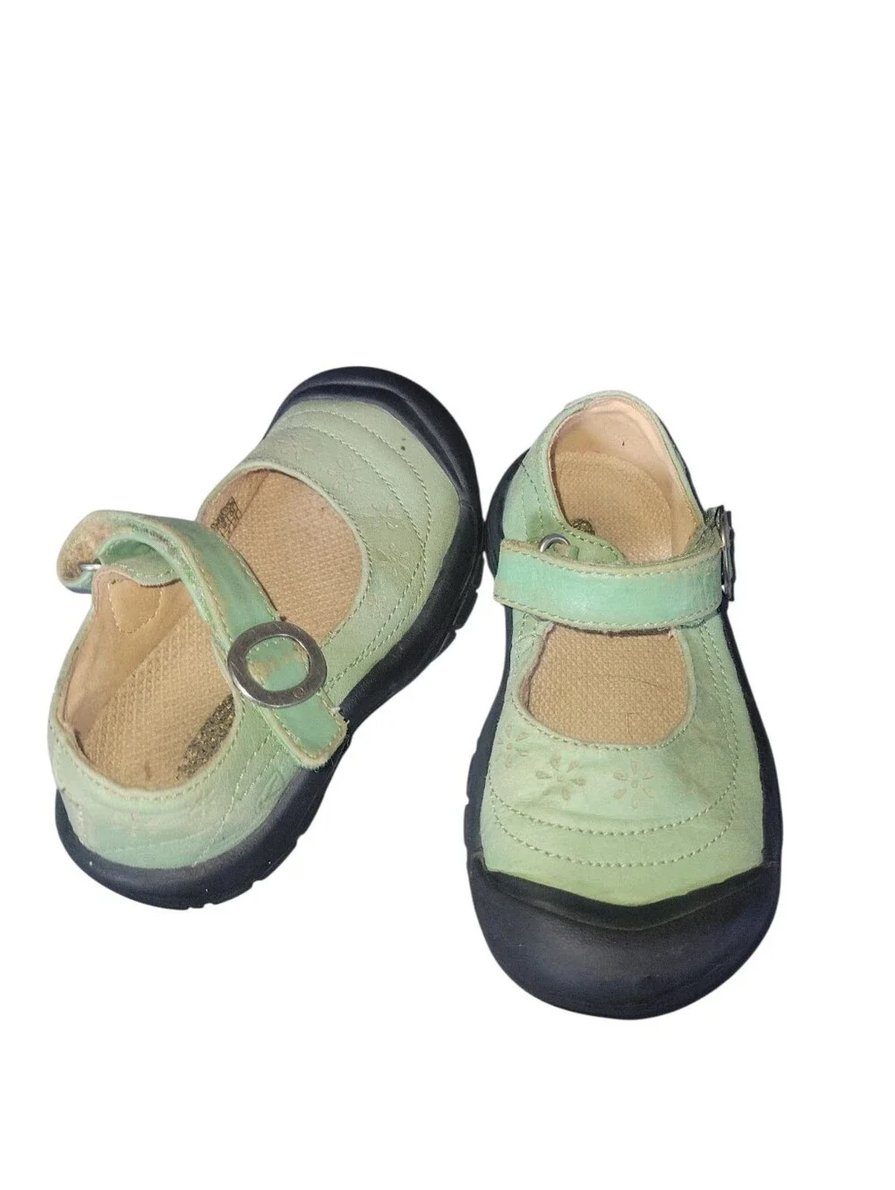 Keen Kids Girls Mary Jane Closed Toe Velcro Fastening  Shoes in Mint Green US 11